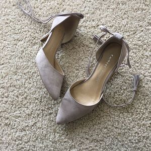 Chinese laundry taupe lace up  pumps